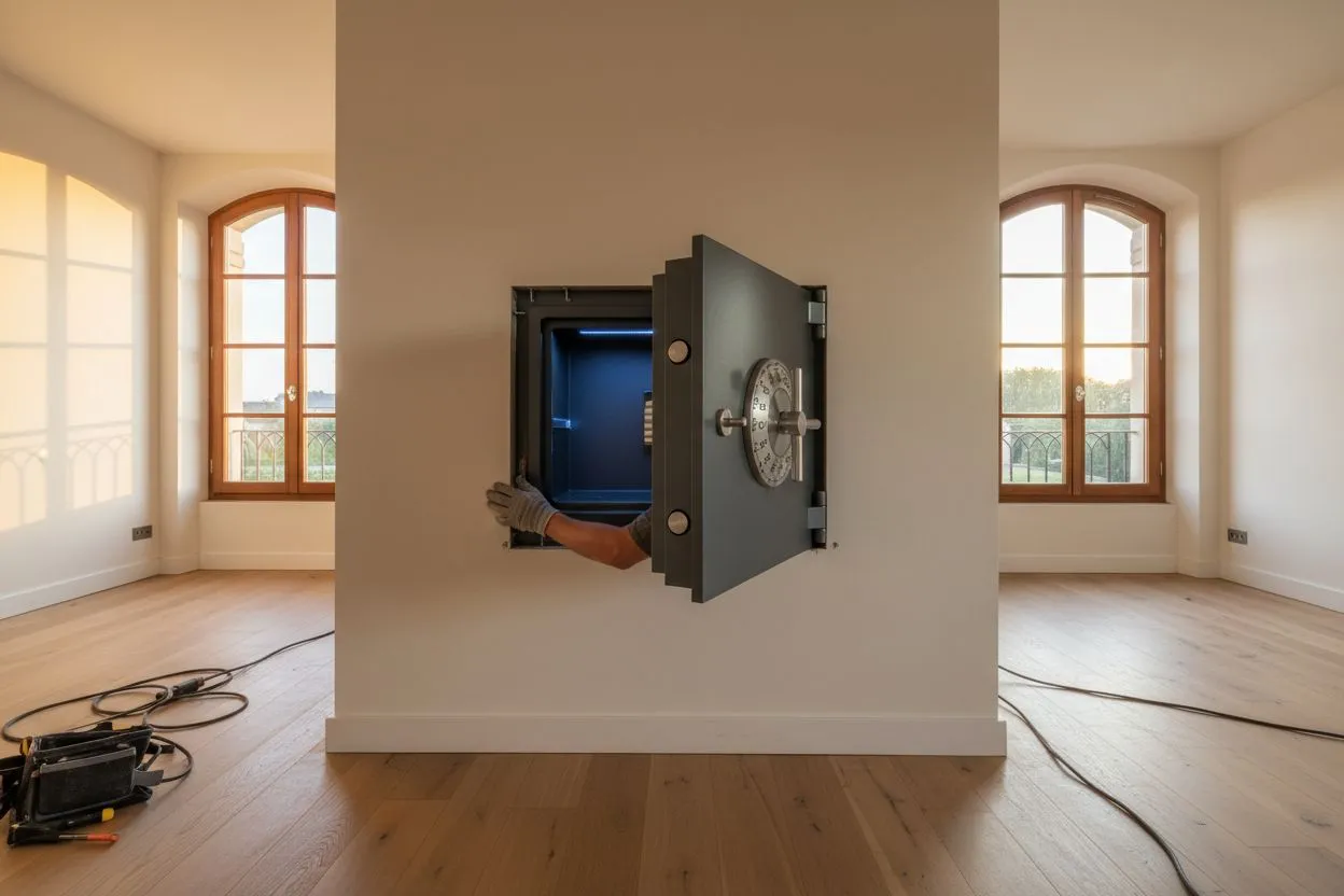 Installation de coffre-fort